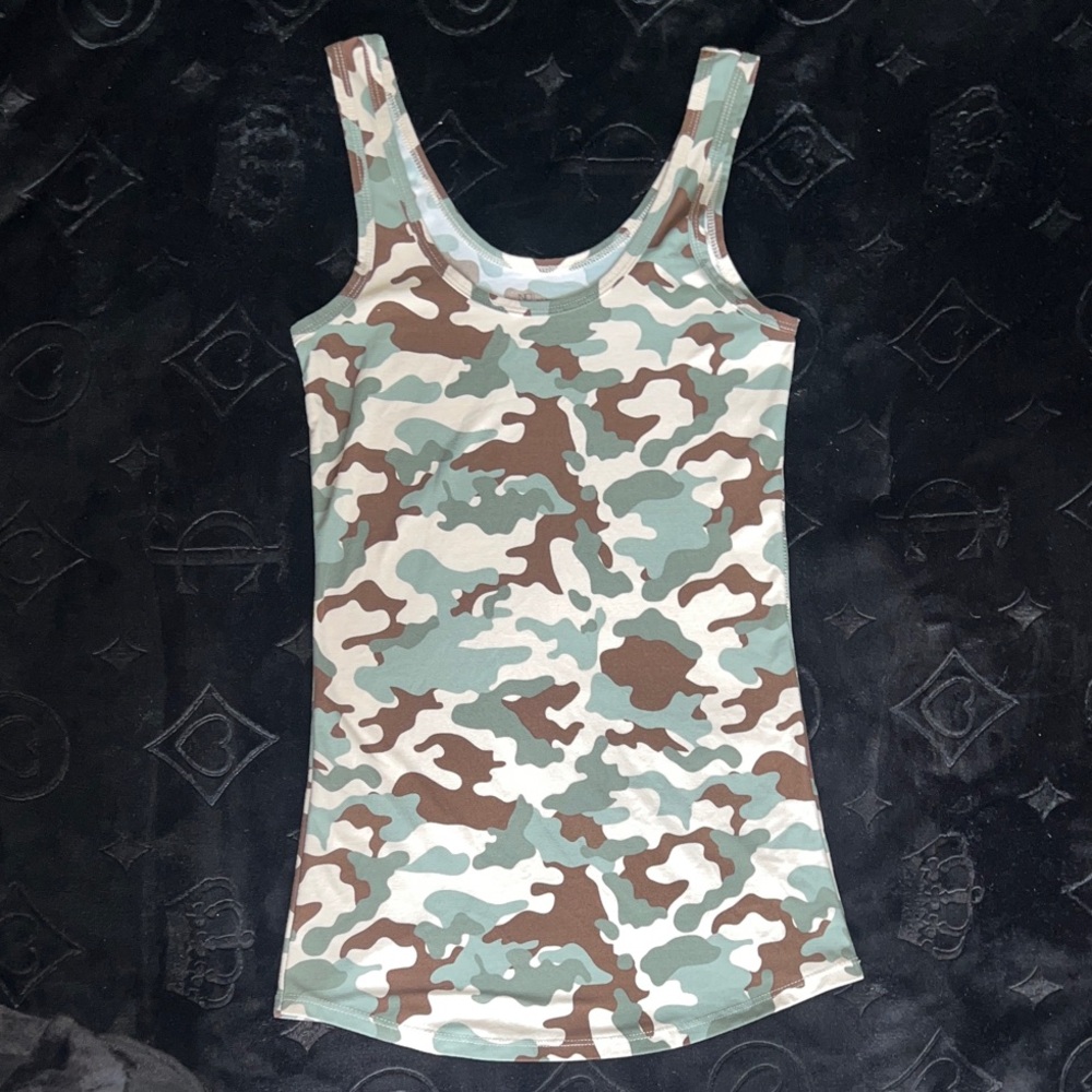 No Boundaries Camouflage Tank Top